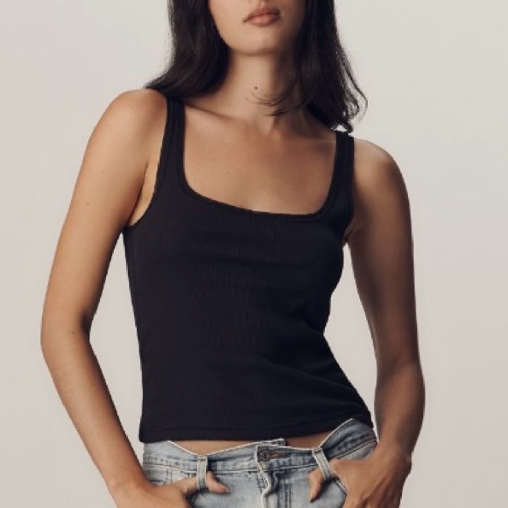 ANTHROPOLOGIE➕NWT Mesh Trim Tank Top